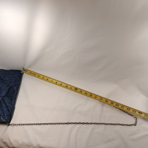 White House Black Market Snakeskin Clutch with Chain Strap NWOT - Picture 10 of 11